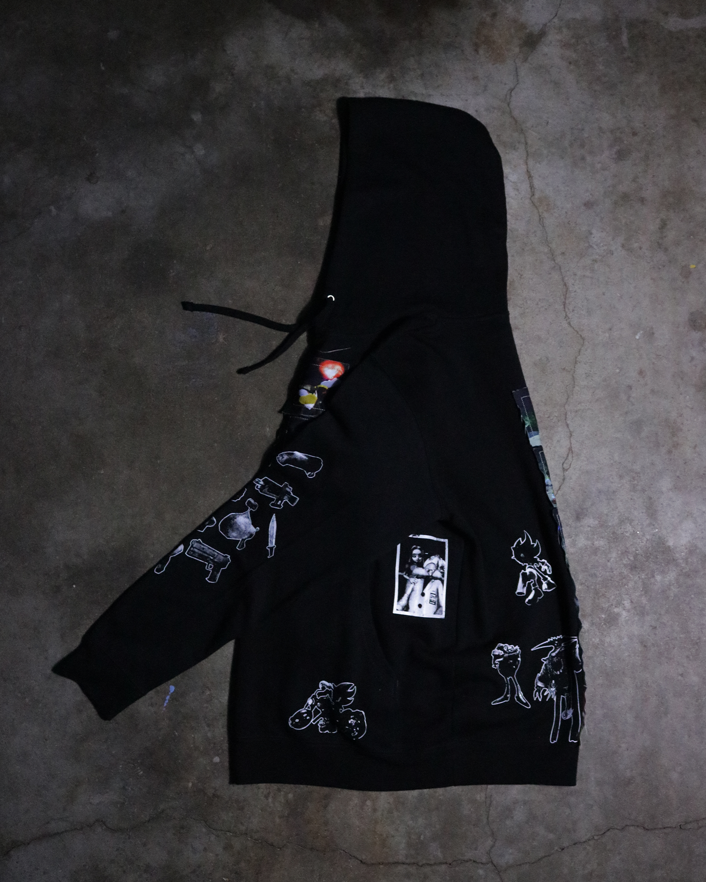 Chaos Control Patchwork Hoodie (Ready to Ship)