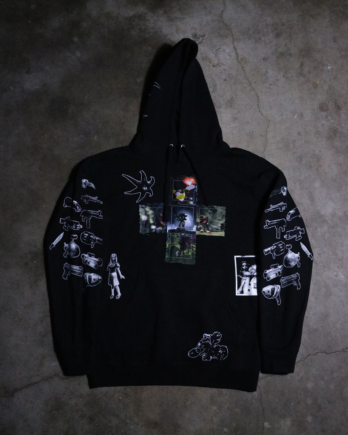 Chaos Control Patchwork Hoodie (Ready to Ship)