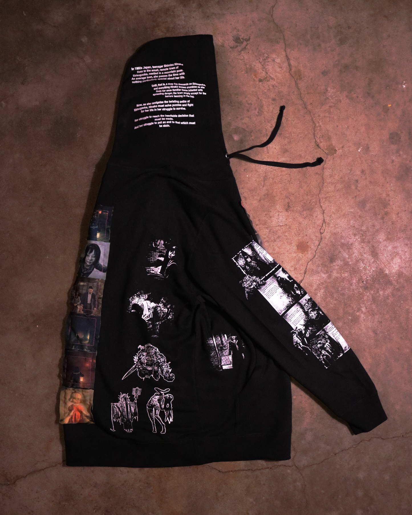 Rot in Bloom Patchwork Hoodie (Ready to Ship)