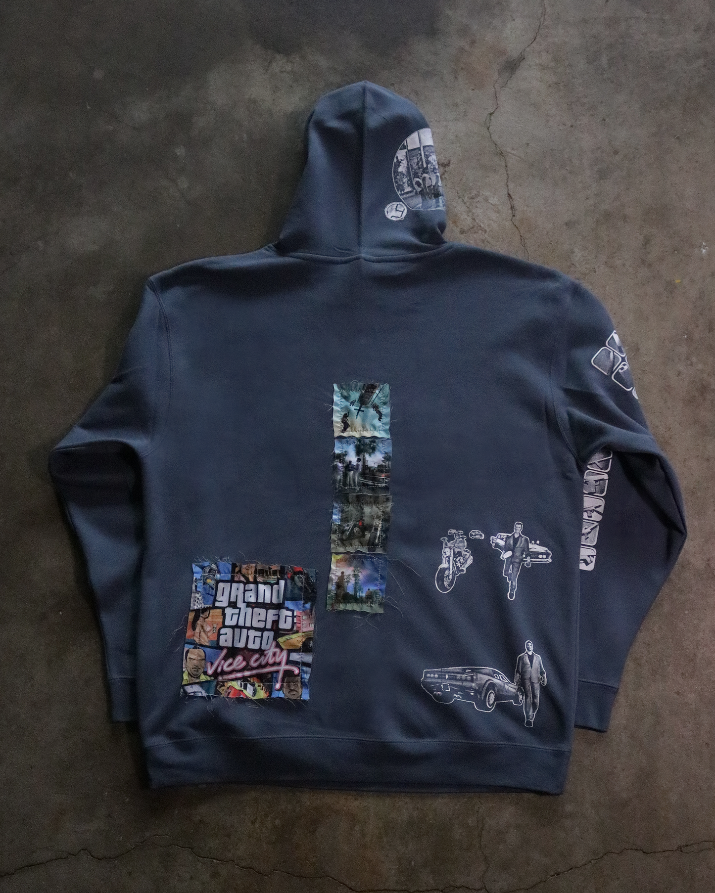 Tommy's Paradise Patchwork Hoodie (Ready to Ship)