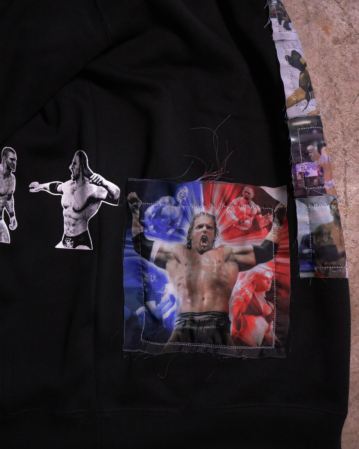 This Game Made Me Cry Patchwork Hoodie (Ready to Ship)