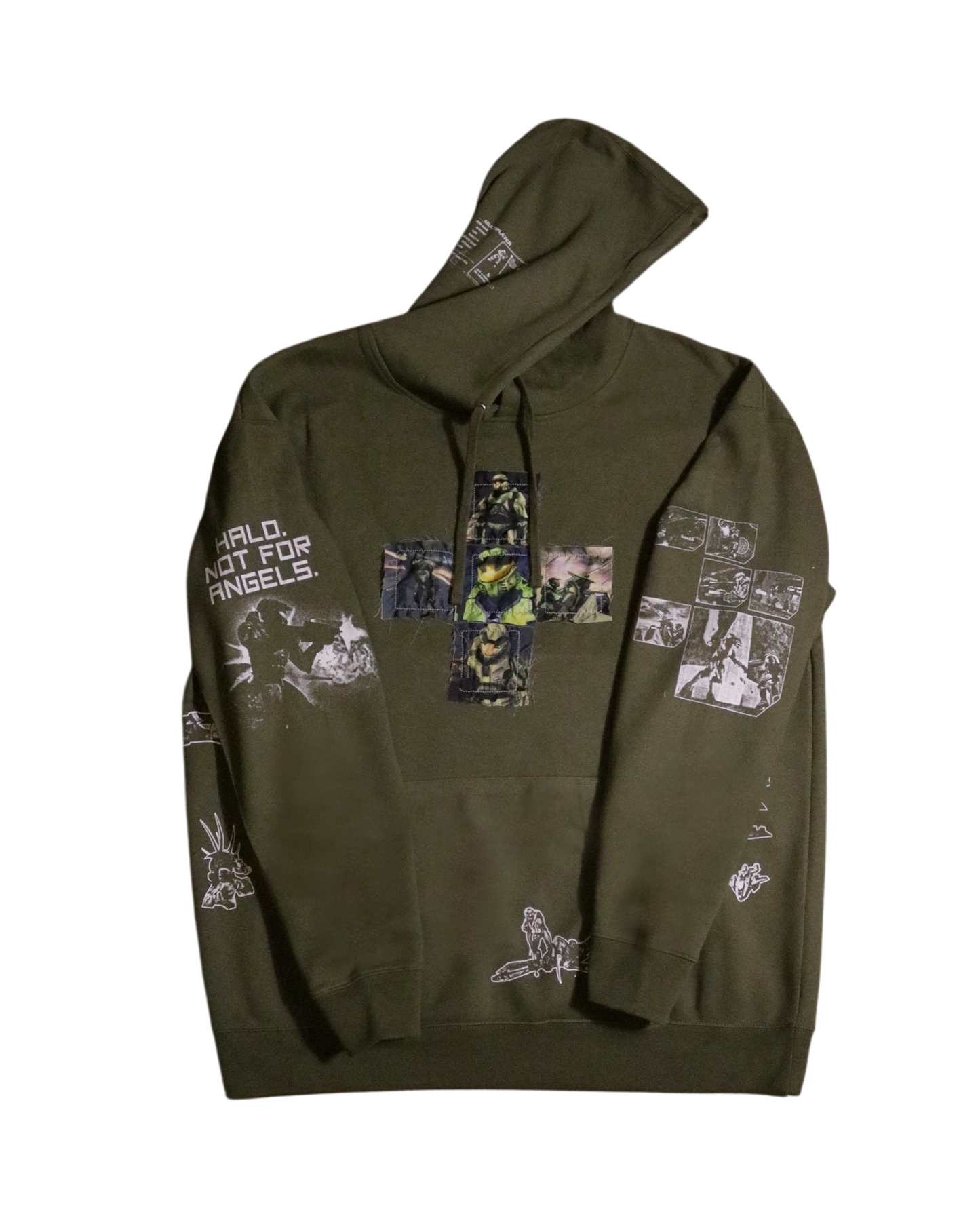 Combat Evolved Patchwork Hoodie (Ready to Ship)