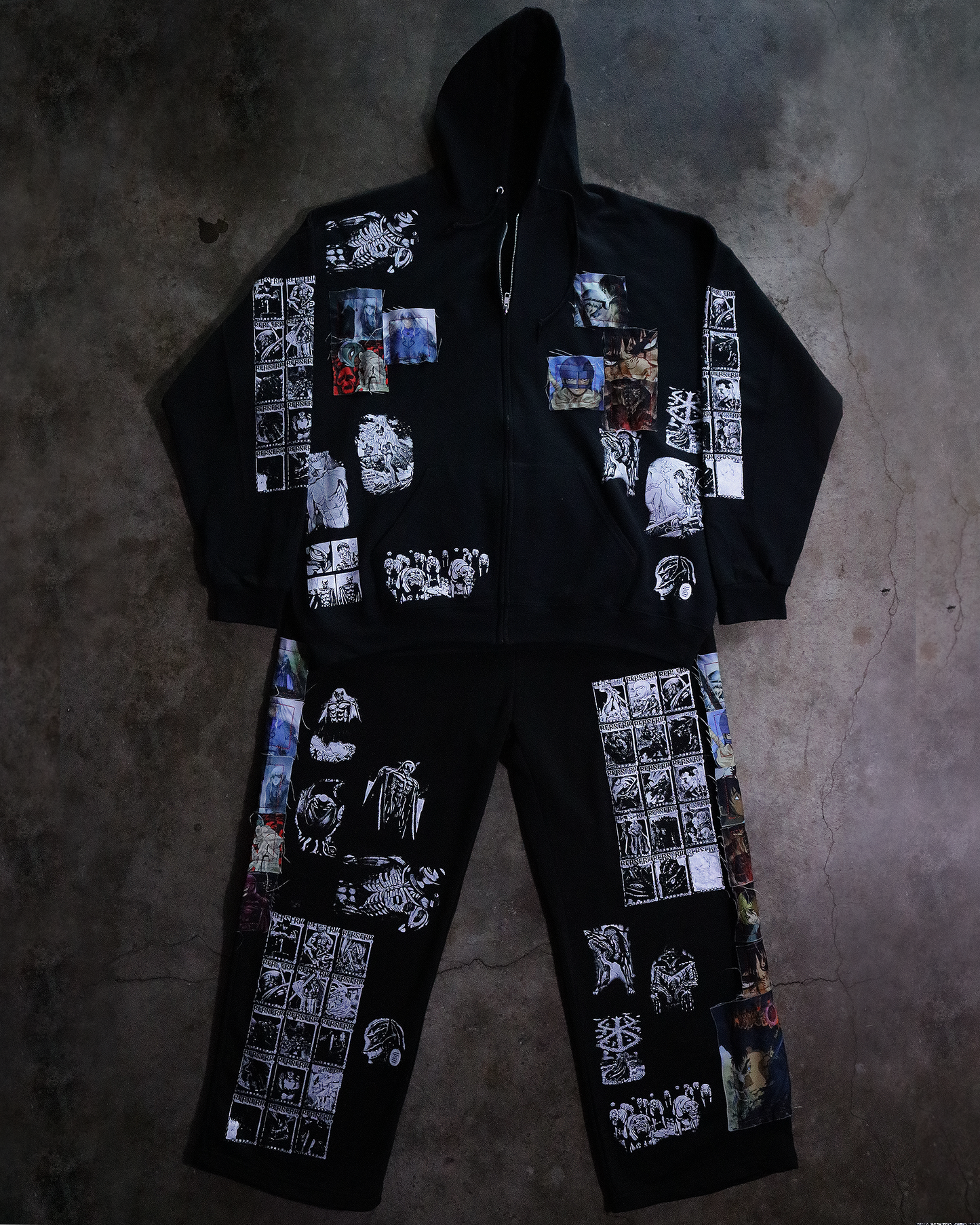 Brand of Sacrifice Patchwork Zip Up (Ready to Ship)