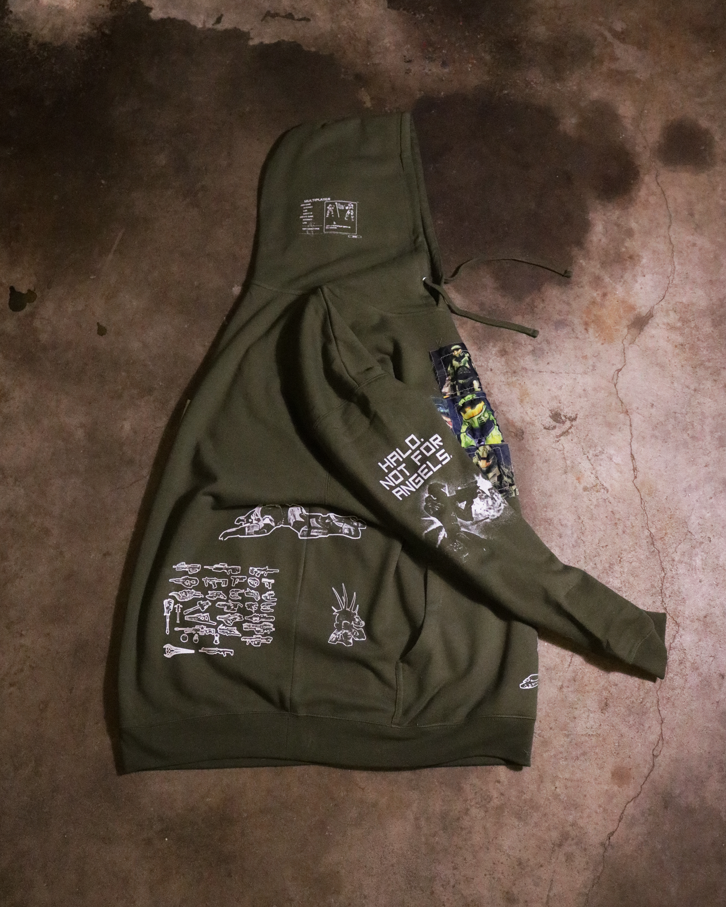 Combat Evolved Patchwork Hoodie (Ready to Ship)