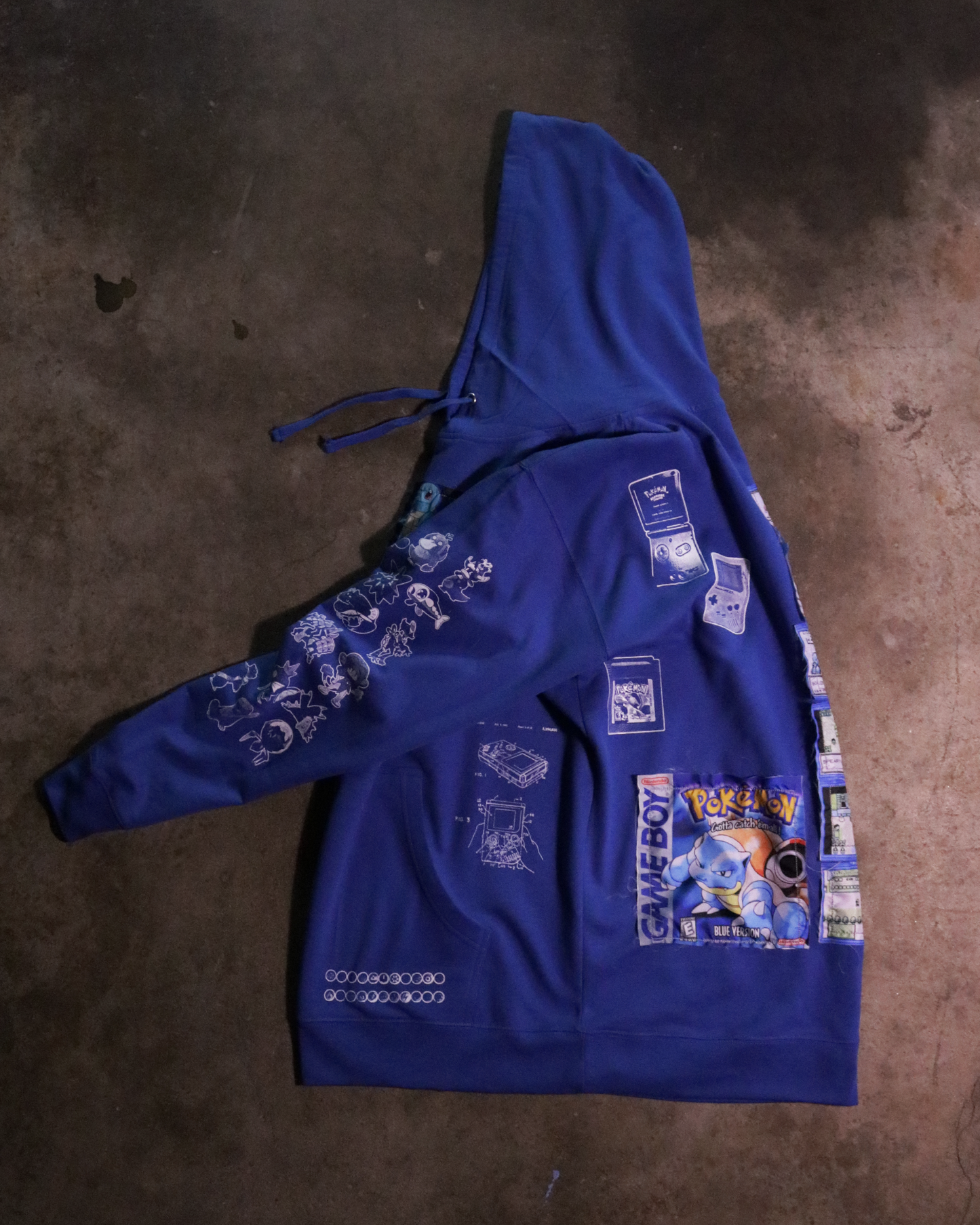 Cerulean Dreams Patchwork Hoodie (Ready to Ship)