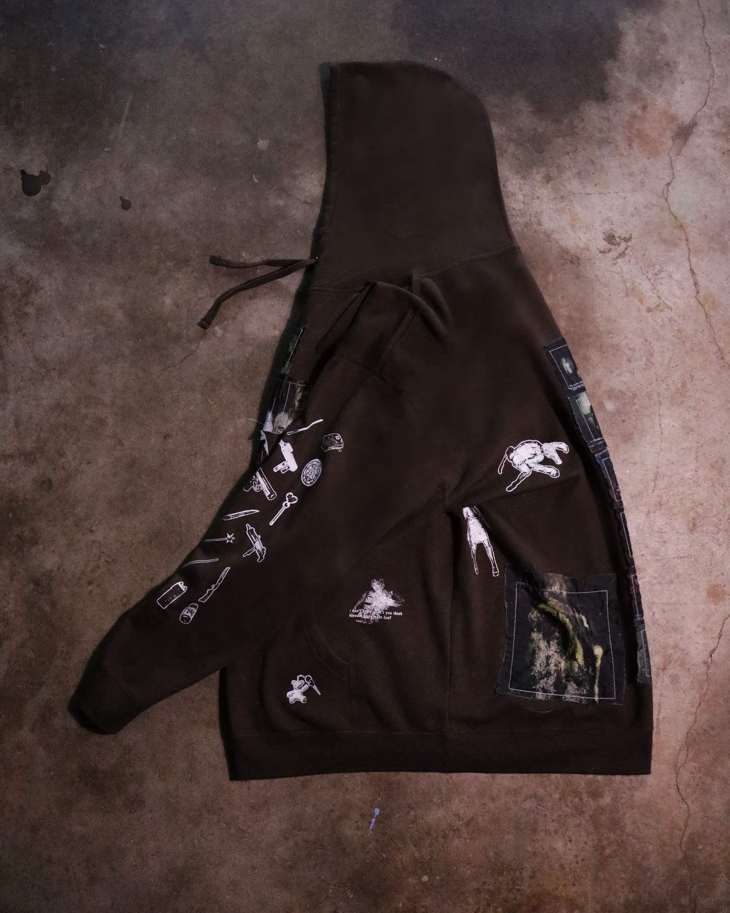 Heather's Descent Patchwork Hoodie (Ready to Ship)