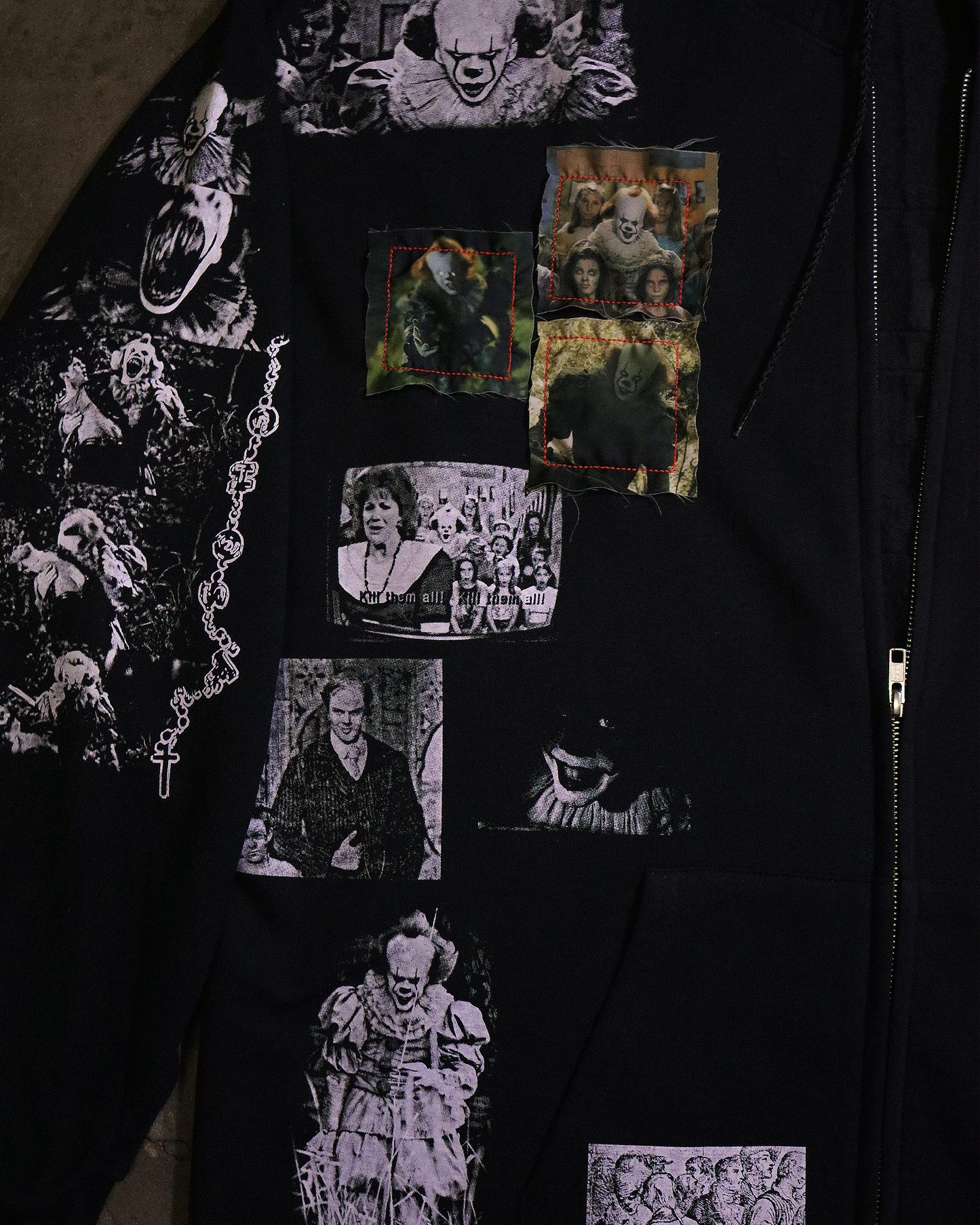 Derry Nightmare Patchwork Zip Up (Ready to Ship)