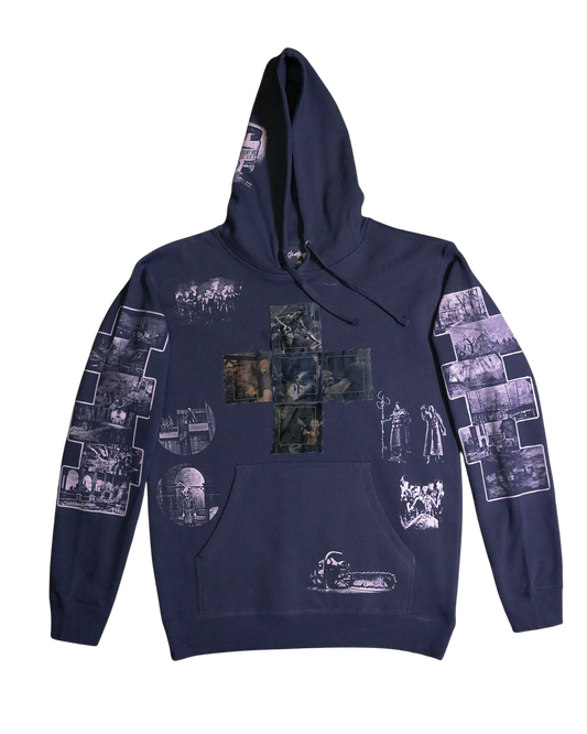 Village of the Damned Patchwork Hoodie (Ready to Ship)