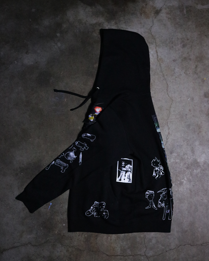 Chaos Control Patchwork Hoodie (Ready to Ship)