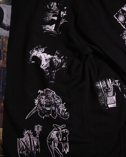Rot in Bloom Patchwork Hoodie (Ready to Ship)