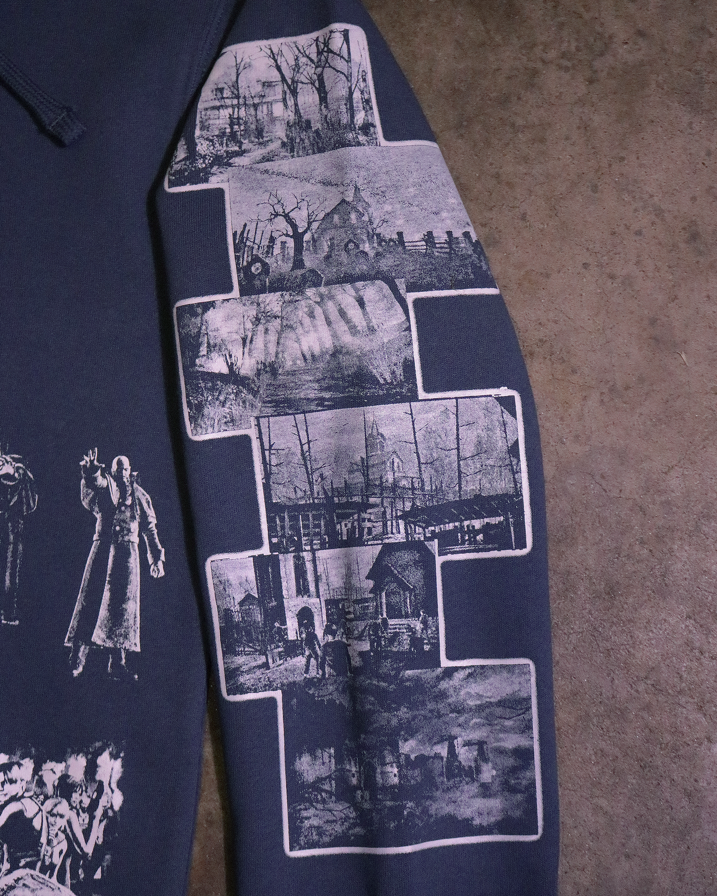 Village of the Damned Patchwork Hoodie (Ready to Ship)