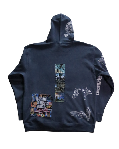 Tommy's Paradise Patchwork Hoodie (Ready to Ship)