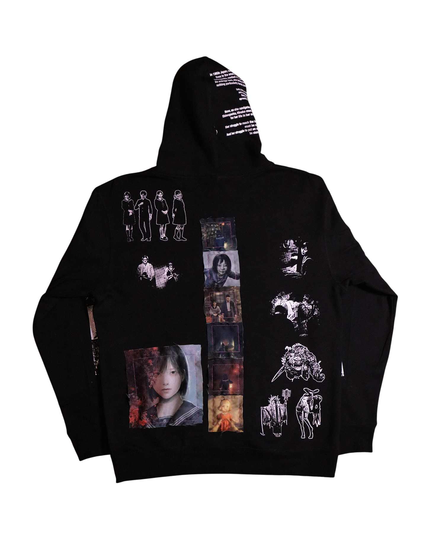Rot in Bloom Patchwork Hoodie (Ready to Ship)