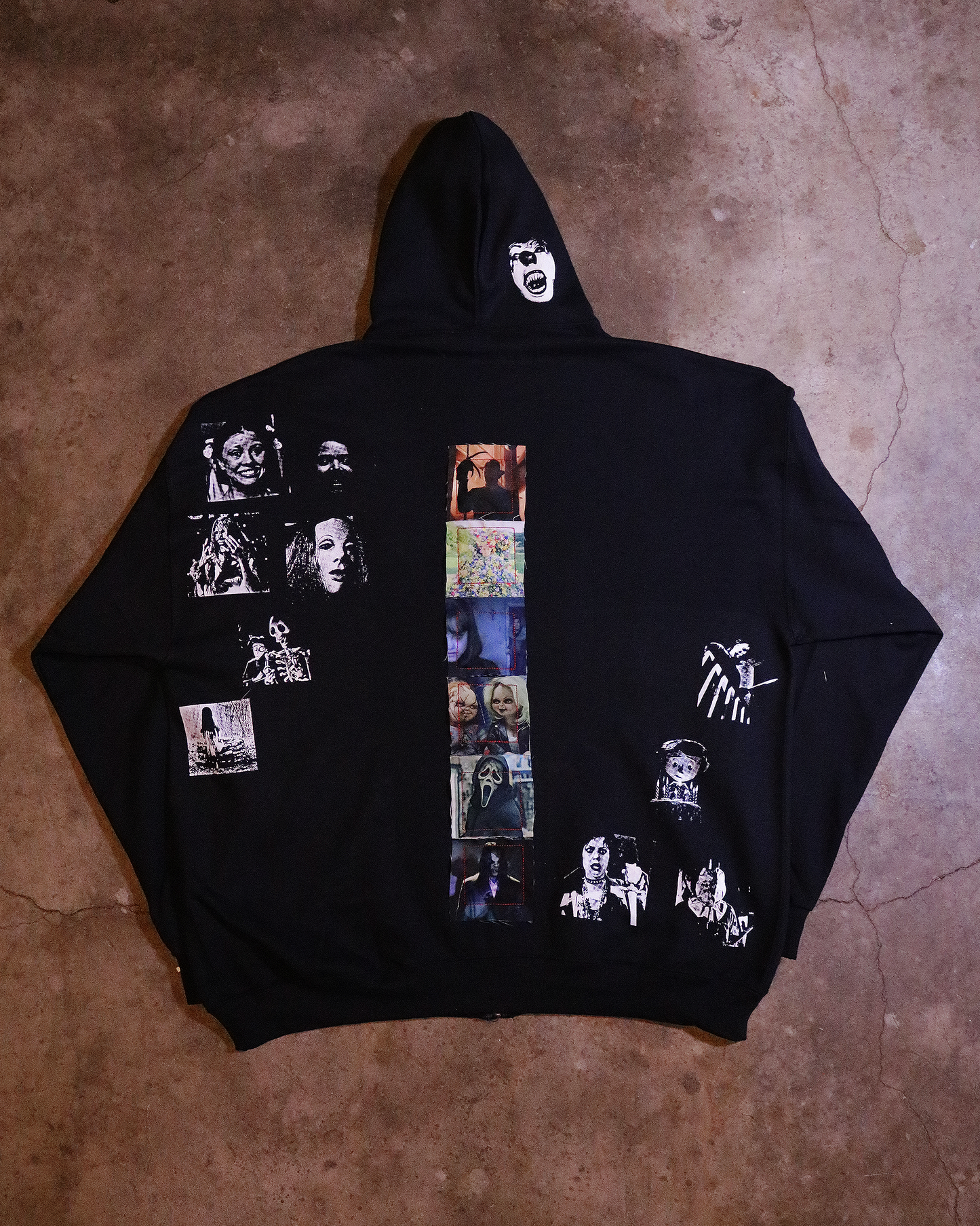 All Hallows Patchwork Zip Up (Ready to Ship)