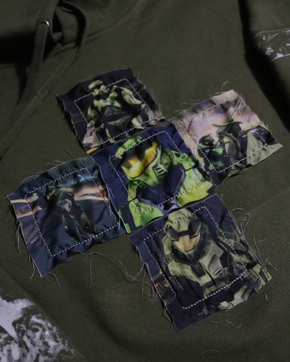Combat Evolved Patchwork Hoodie (Ready to Ship)