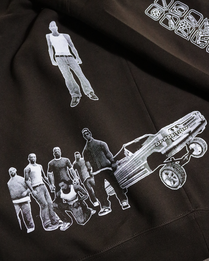Here We Go Again Patchwork Hoodie (Ready to Ship)