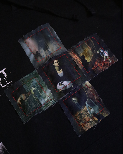 Silent Birth Patchwork Hoodie (Ready to Ship)