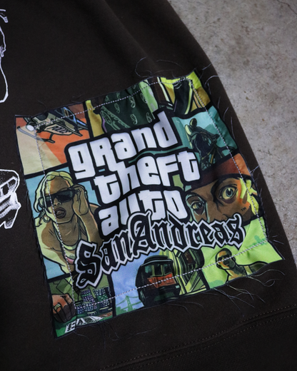 Here We Go Again Patchwork Hoodie (Ready to Ship)