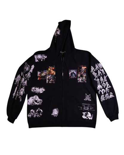 Ghost of Sparta Patchwork Zip Up (Ready to Ship)