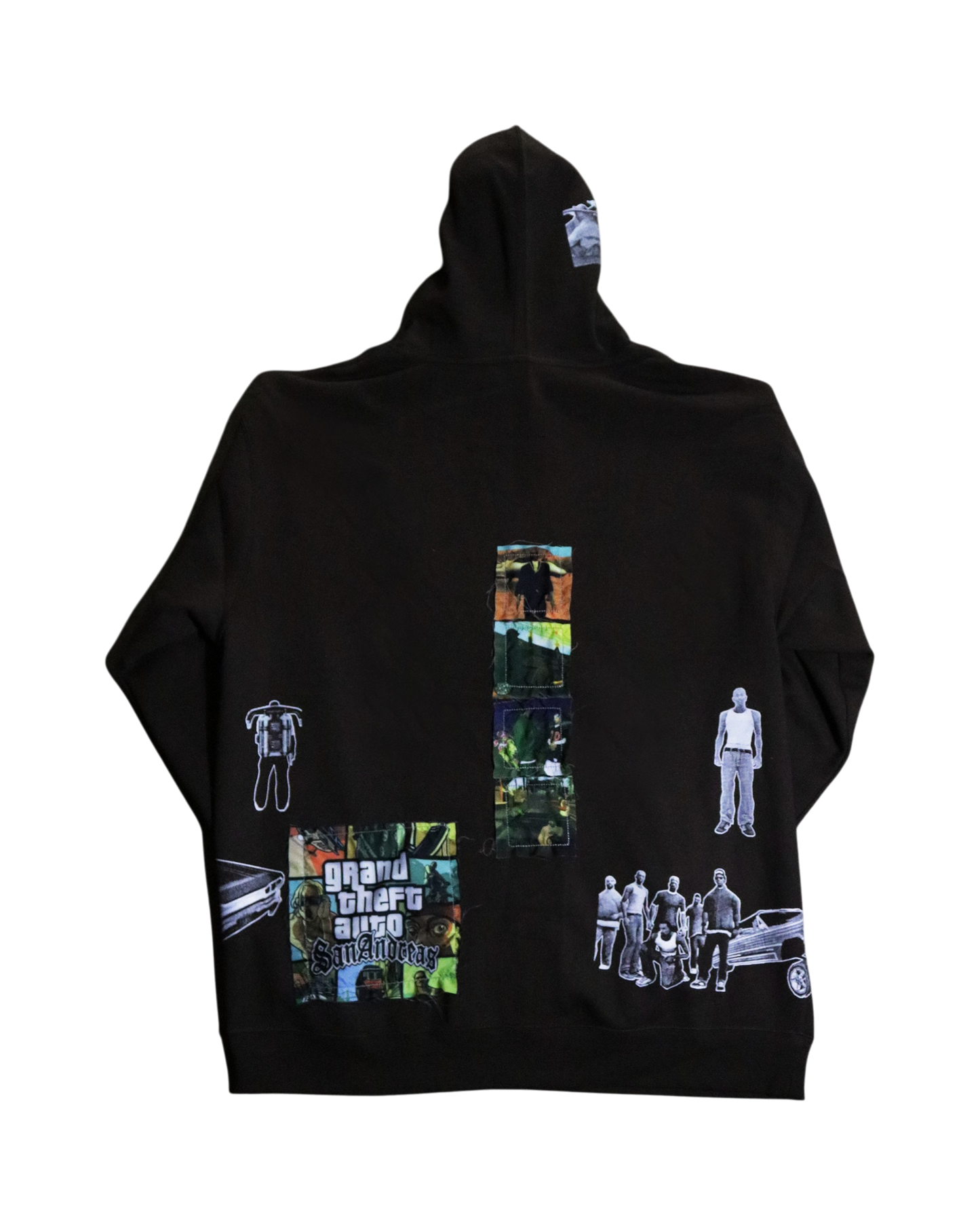 Here We Go Again Patchwork Hoodie (Ready to Ship)