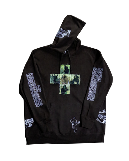 Here We Go Again Patchwork Hoodie (Ready to Ship)
