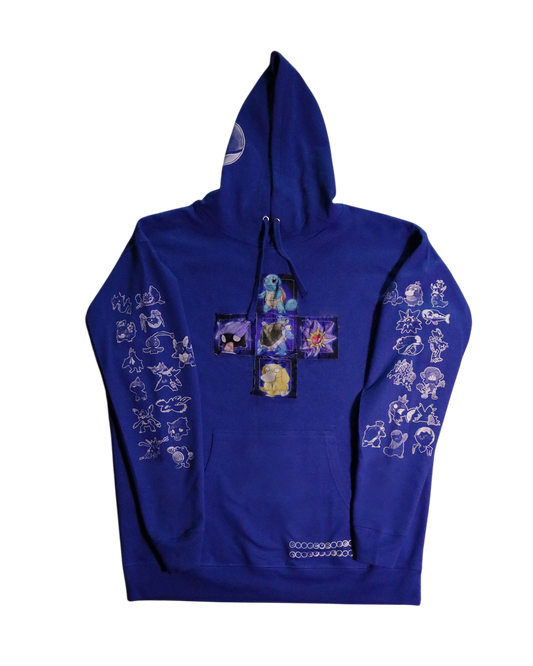 Cerulean Dreams Patchwork Hoodie (Ready to Ship)