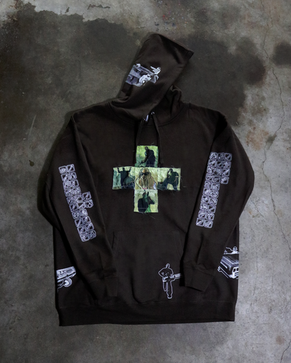 Here We Go Again Patchwork Hoodie (Ready to Ship)