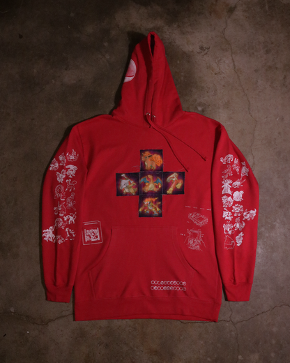 Inferno Patchwork Hoodie (Ready to Ship)