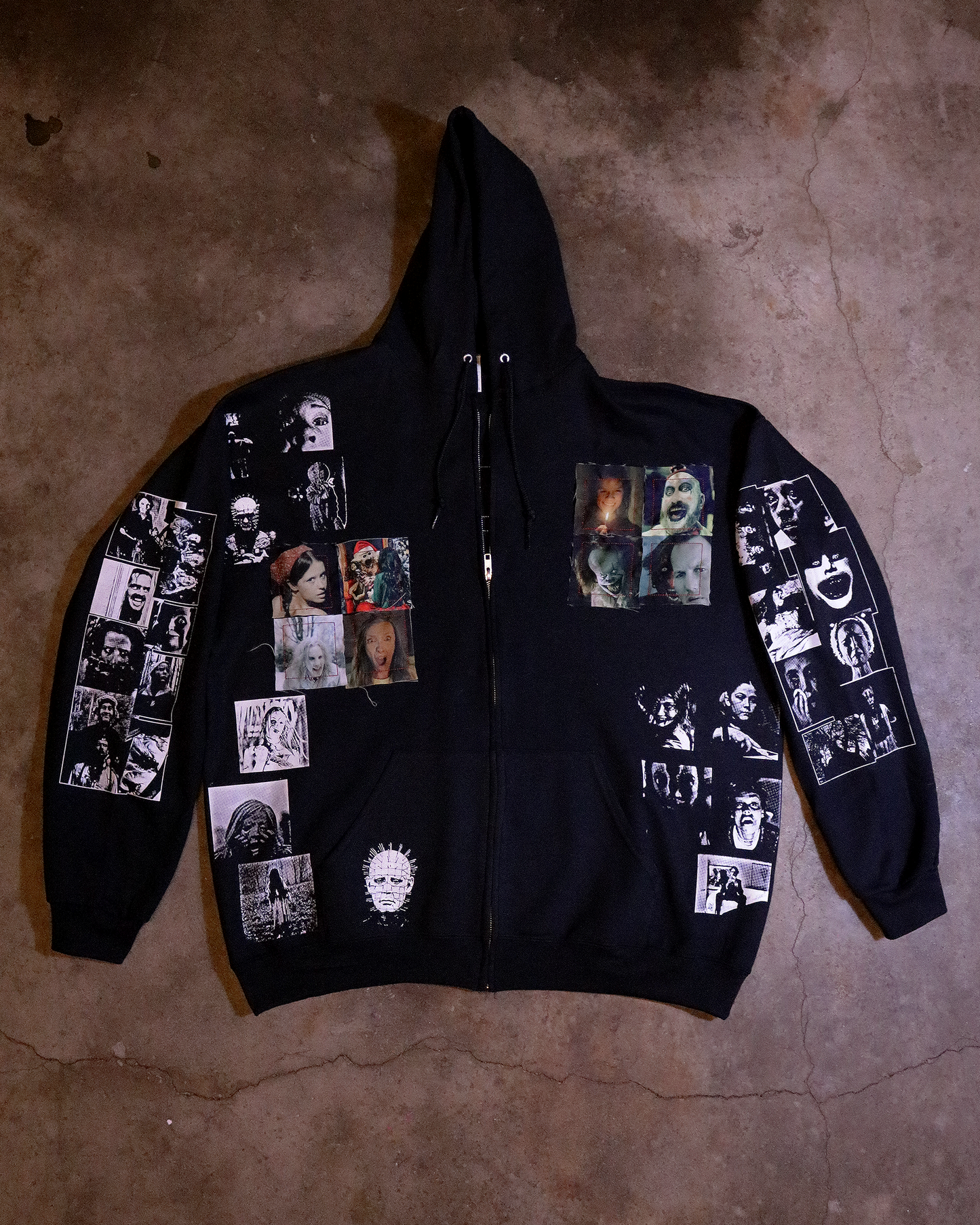 All Hallows Patchwork Zip Up (Ready to Ship)