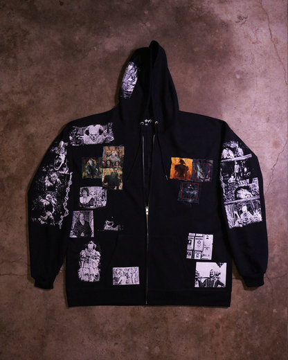 Derry Nightmare Patchwork Zip Up (Ready to Ship)