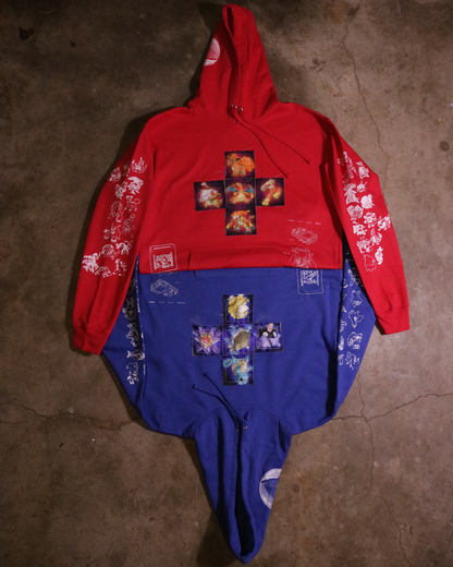 Inferno Patchwork Hoodie (Ready to Ship)