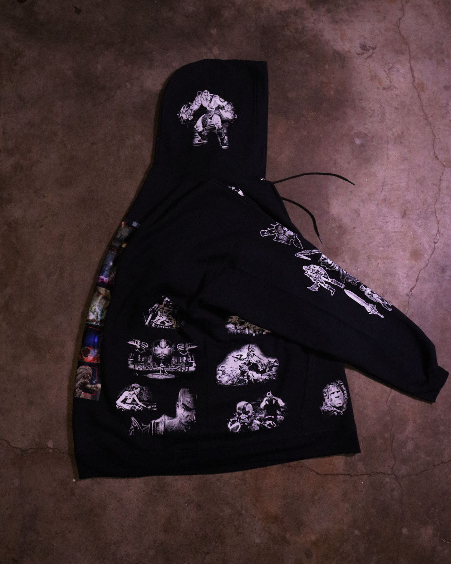 Ghost of Sparta Patchwork Zip Up (Ready to Ship)