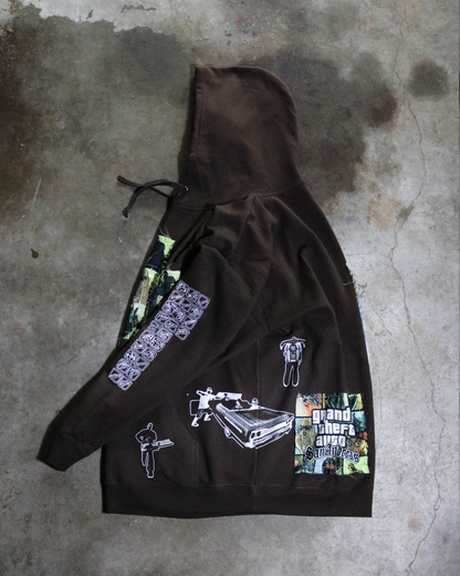 Here We Go Again Patchwork Hoodie (Ready to Ship)