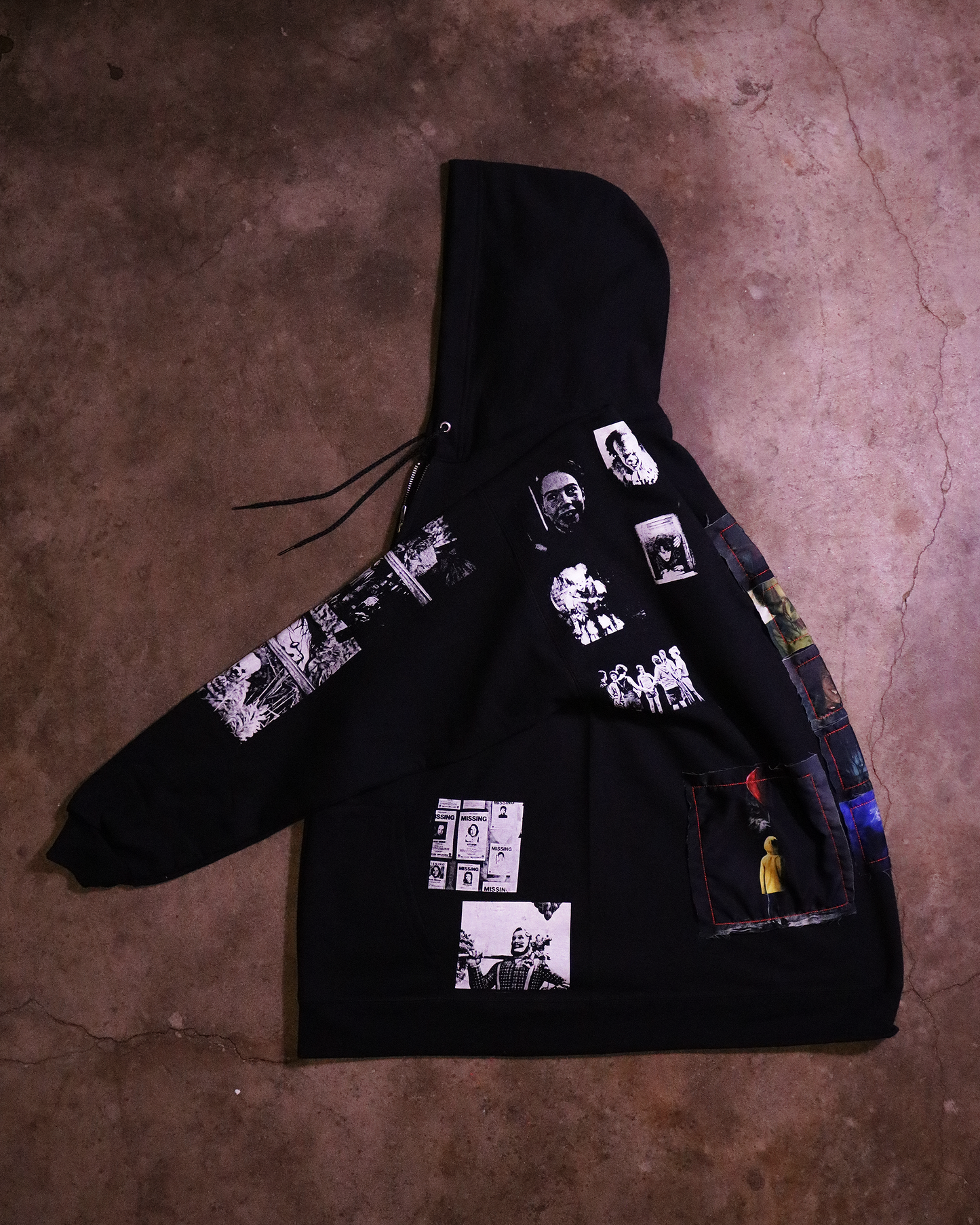 Derry Nightmare Patchwork Zip Up (Ready to Ship)