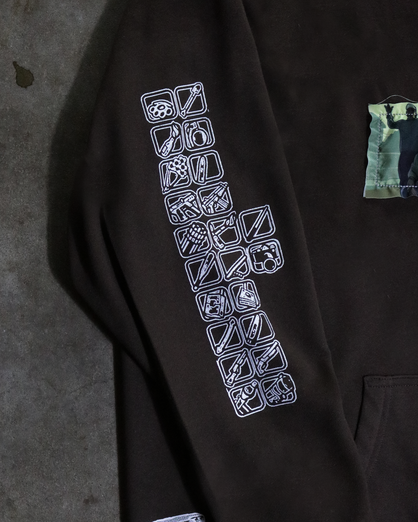 Here We Go Again Patchwork Hoodie (Ready to Ship)