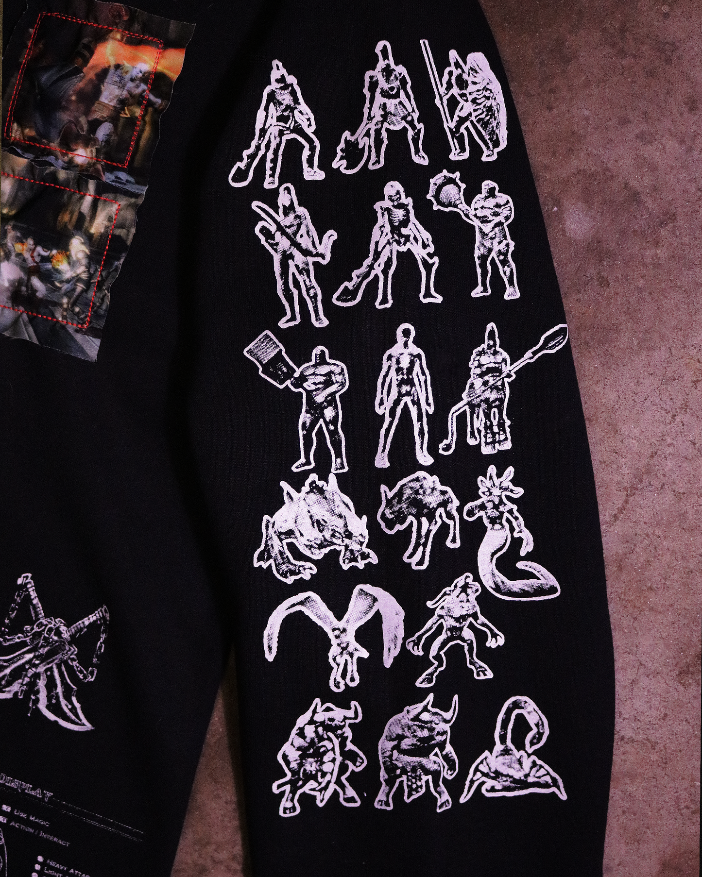 Ghost of Sparta Patchwork Zip Up (Ready to Ship)