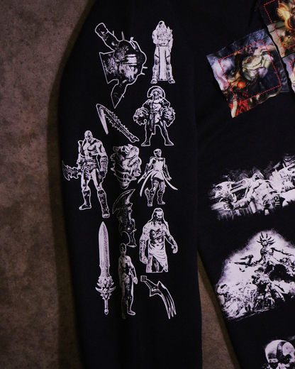 Ghost of Sparta Patchwork Zip Up (Ready to Ship)