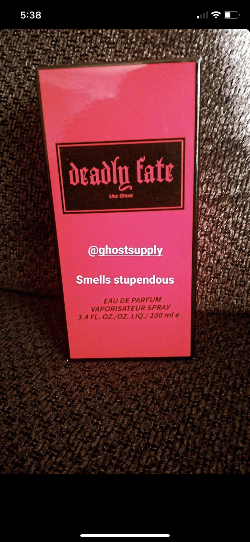 Deadly Fate Eau De Parfum "Unisex" Spray