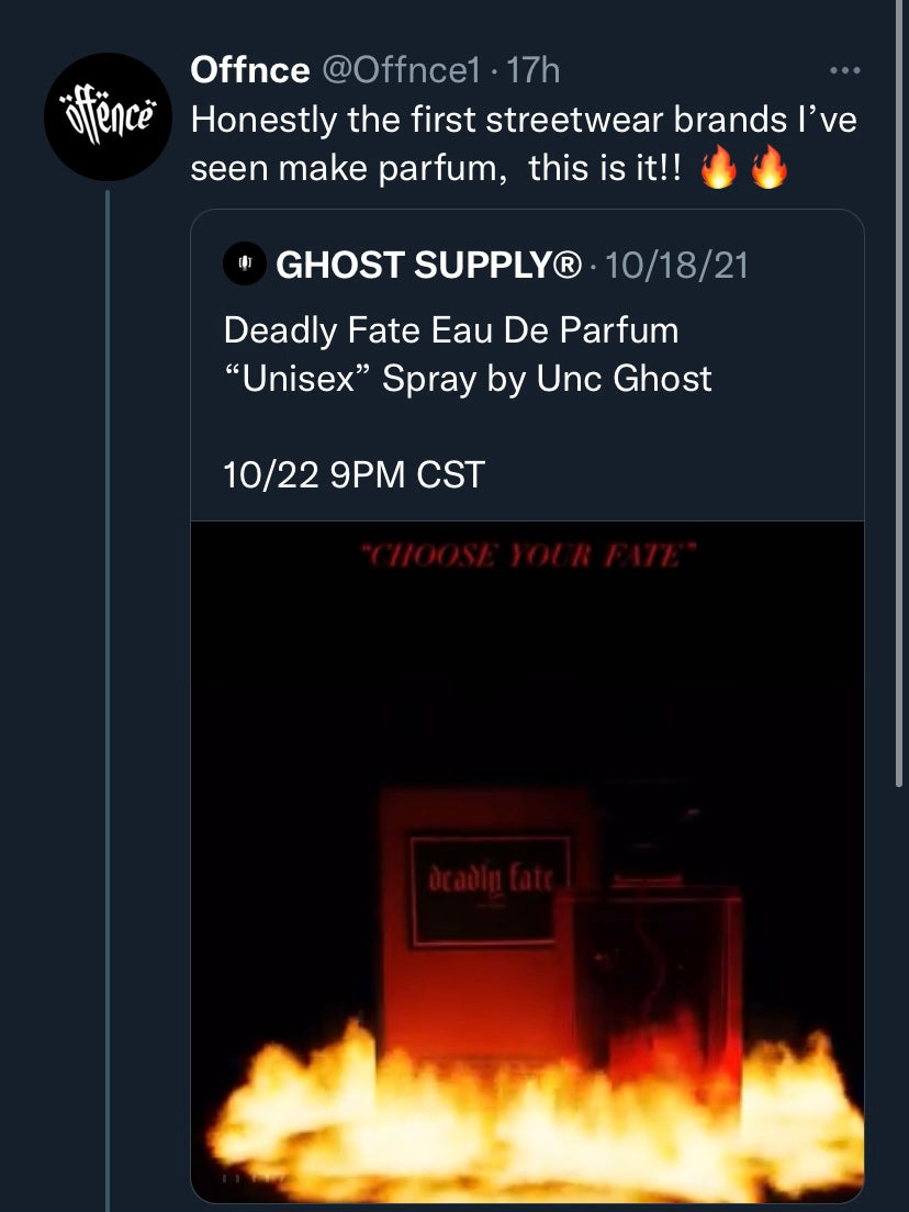 Deadly Fate Eau De Parfum "Unisex" Spray